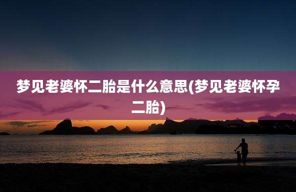 梦见老婆怀二胎是什么意思(梦见老婆怀孕二胎)