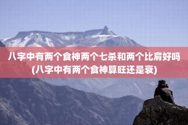 八字中有两个食神两个七杀和两个比肩好吗(八字中有两个食神算旺还是衰)