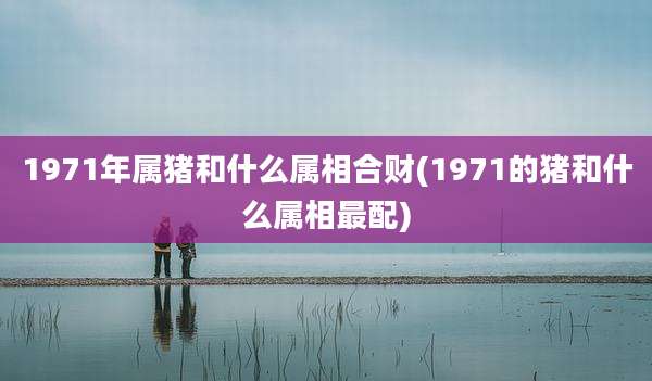 1971年属猪和什么属相合财(1971的猪和什么属相最配)