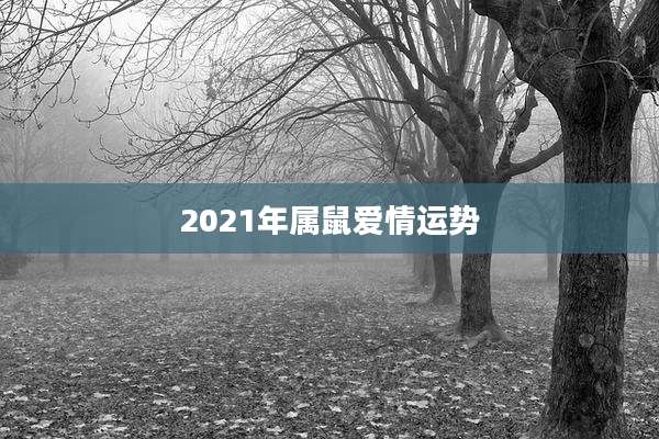 2021年属鼠爱情运势
