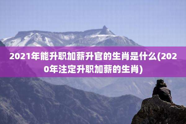 2021年能升职加薪升官的生肖是什么(2020年注定升职加薪的生肖)