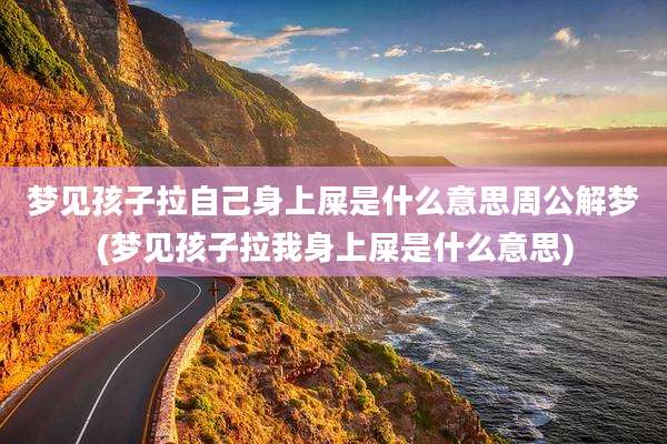 梦见孩子拉自己身上屎是什么意思周公解梦(梦见孩子拉我身上屎是什么意思)
