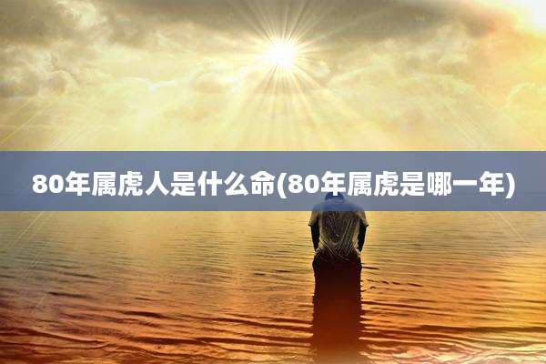 80年属虎人是什么命(80年属虎是哪一年)