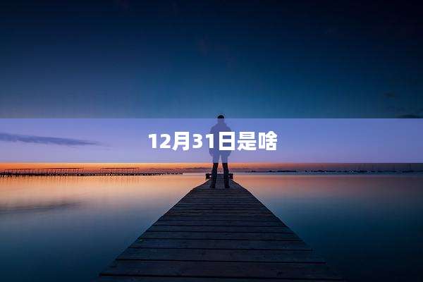 12月31日是啥