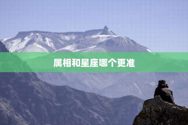 属相和星座哪个更准