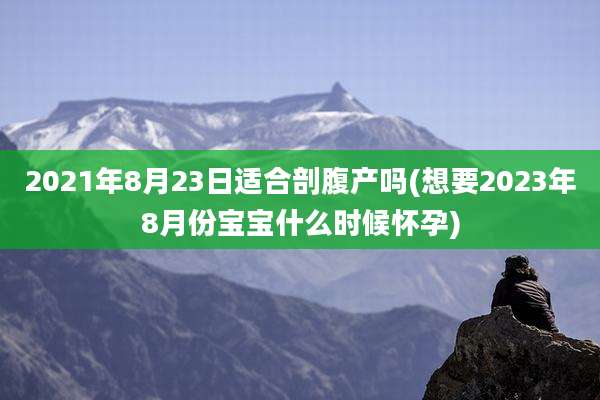 2021年8月23日适合剖腹产吗(想要2023年8月份宝宝什么时候怀孕)