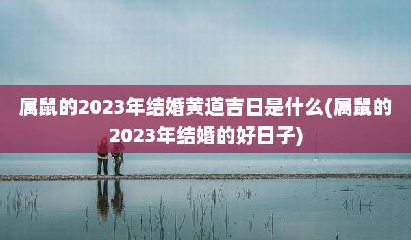 属鼠的2023年结婚黄道吉日是什么(属鼠的2023年结婚的好日子)