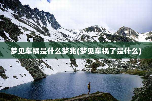 梦见车祸是什么梦兆(梦见车祸了是什么)
