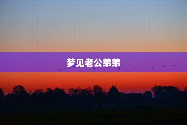 梦见老公弟弟