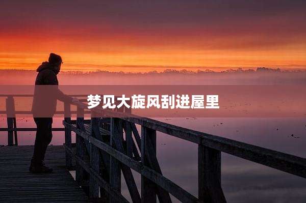 梦见大旋风刮进屋里