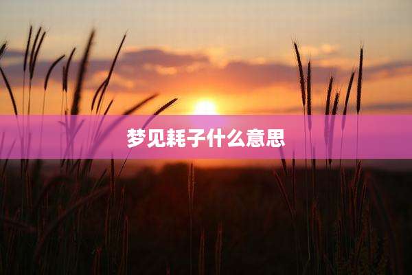 梦见耗子什么意思