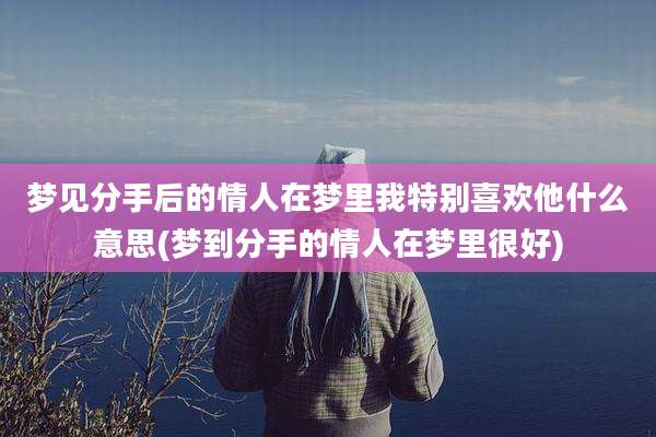 梦见分手后的情人在梦里我特别喜欢他什么意思(梦到分手的情人在梦里很好)