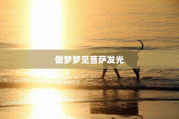 做梦梦见菩萨发光
