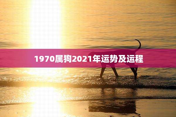 1970属狗2021年运势及运程