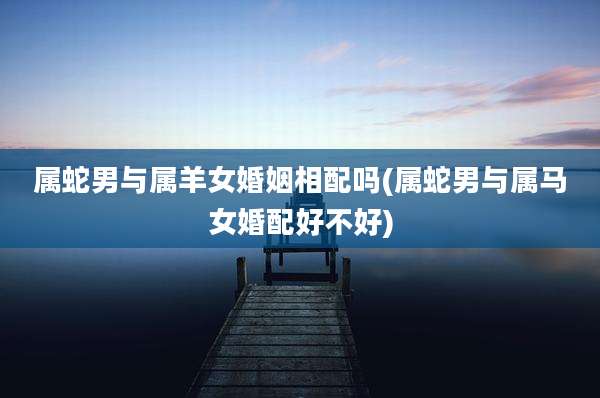 属蛇男与属羊女婚姻相配吗(属蛇男与属马女婚配好不好)