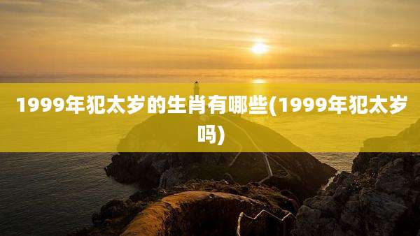 1999年犯太岁的生肖有哪些(1999年犯太岁吗)