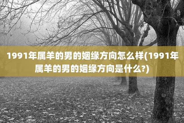 1991年属羊的男的姻缘方向怎么样(1991年属羊的男的姻缘方向是什么?)