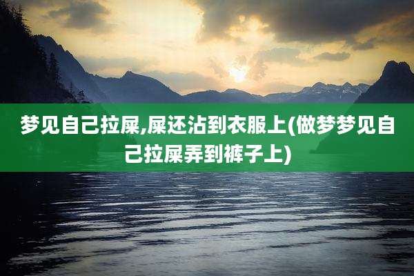 梦见自己拉屎,屎还沾到衣服上(做梦梦见自己拉屎弄到裤子上)