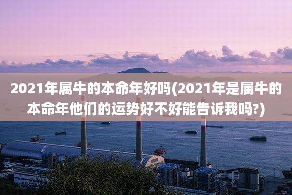 2021年属牛的本命年好吗(2021年是属牛的本命年他们的运势好不好能告诉我吗?)