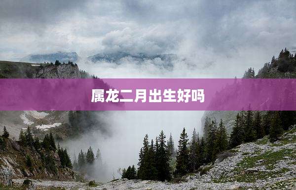 属龙二月出生好吗