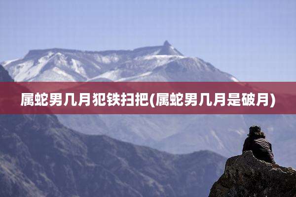 属蛇男几月犯铁扫把(属蛇男几月是破月)