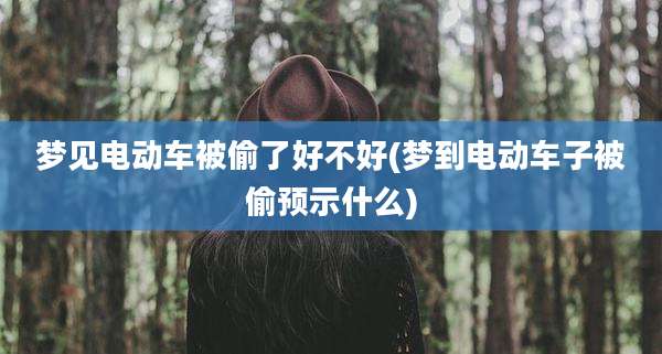 梦见电动车被偷了好不好(梦到电动车子被偷预示什么)