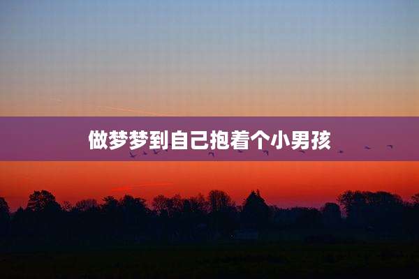 做梦梦到自己抱着个小男孩