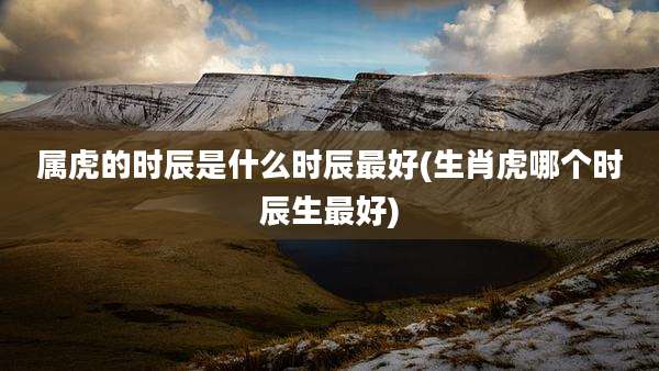 属虎的时辰是什么时辰最好(生肖虎哪个时辰生最好)