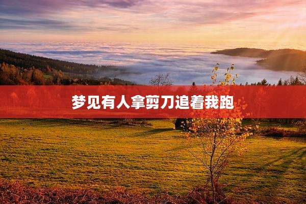 梦见有人拿剪刀追着我跑