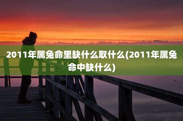 2011年属兔命里缺什么取什么(2011年属兔命中缺什么)
