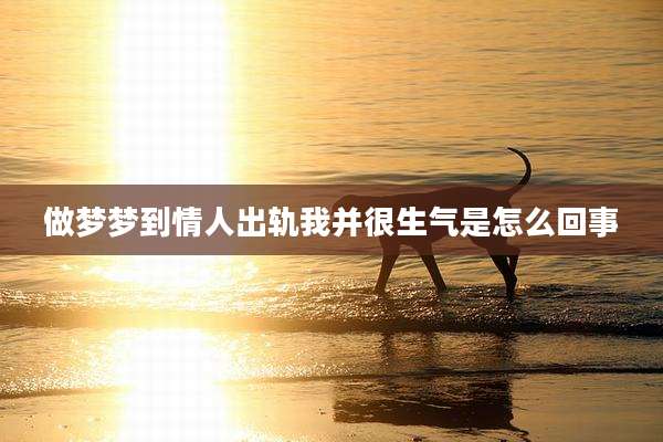 做梦梦到情人出轨我并很生气是怎么回事
