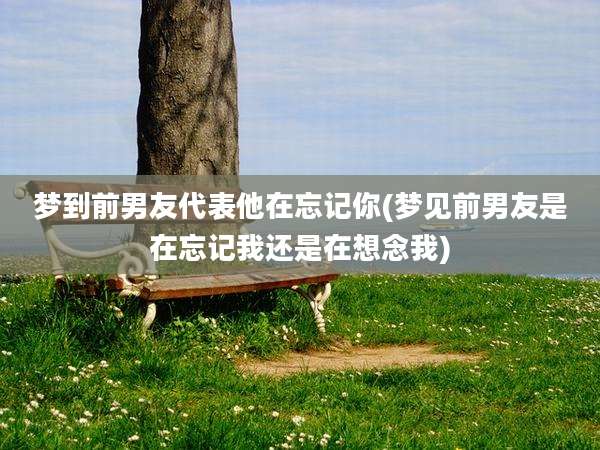 梦到前男友代表他在忘记你(梦见前男友是在忘记我还是在想念我)