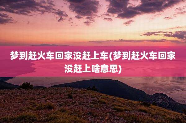 梦到赶火车回家没赶上车(梦到赶火车回家没赶上啥意思)