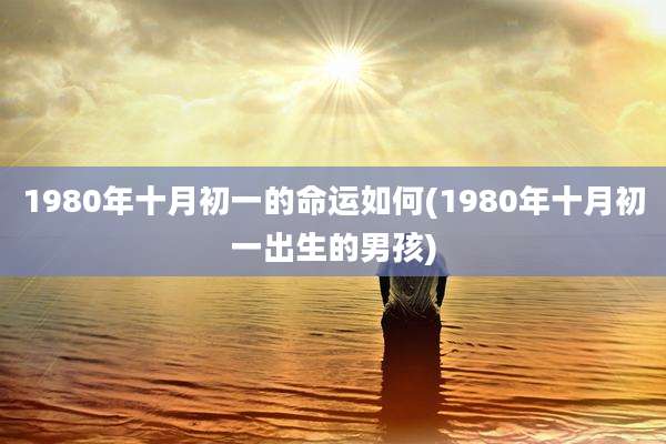 1980年十月初一的命运如何(1980年十月初一出生的男孩)