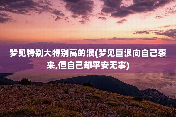 梦见特别大特别高的浪(梦见巨浪向自己袭来,但自己却平安无事)