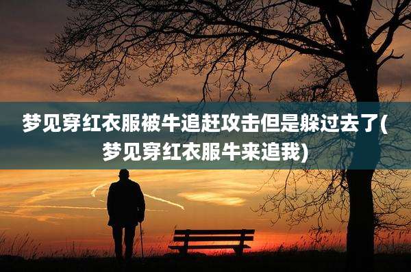 梦见穿红衣服被牛追赶攻击但是躲过去了(梦见穿红衣服牛来追我)