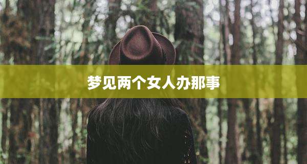 梦见两个女人办那事