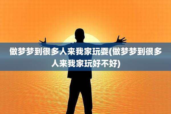 做梦梦到很多人来我家玩耍(做梦梦到很多人来我家玩好不好)