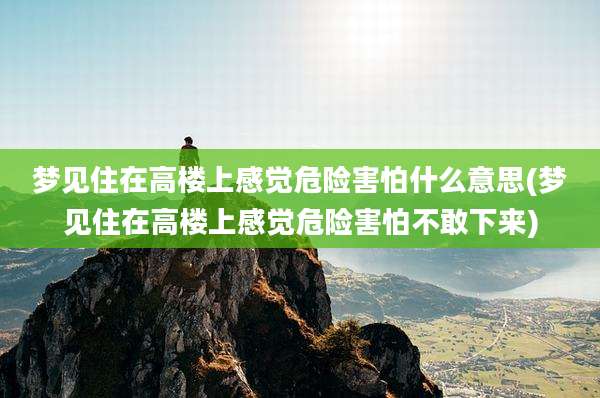 梦见住在高楼上感觉危险害怕什么意思(梦见住在高楼上感觉危险害怕不敢下来)