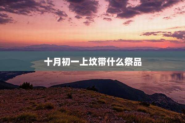 十月初一上坟带什么祭品