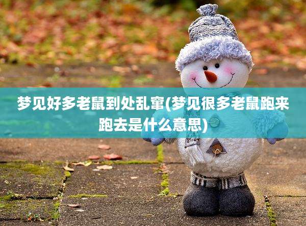 梦见好多老鼠到处乱窜(梦见很多老鼠跑来跑去是什么意思)