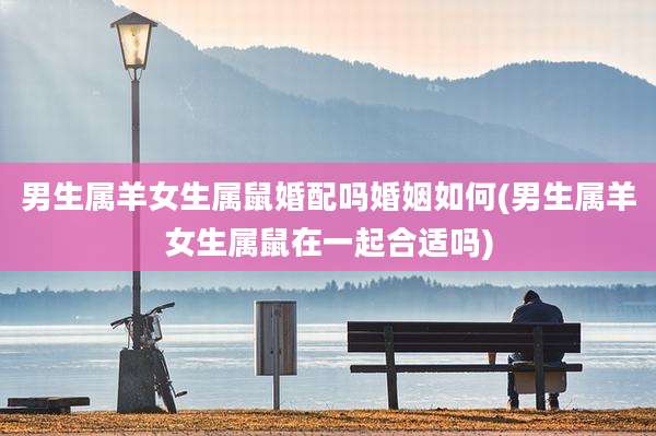 男生属羊女生属鼠婚配吗婚姻如何(男生属羊女生属鼠在一起合适吗)