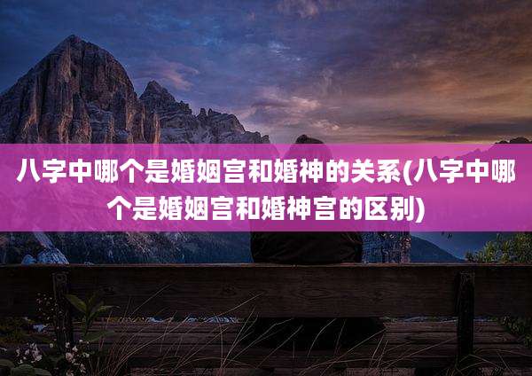 八字中哪个是婚姻宫和婚神的关系(八字中哪个是婚姻宫和婚神宫的区别)