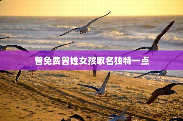 曾免费曾姓女孩取名独特一点