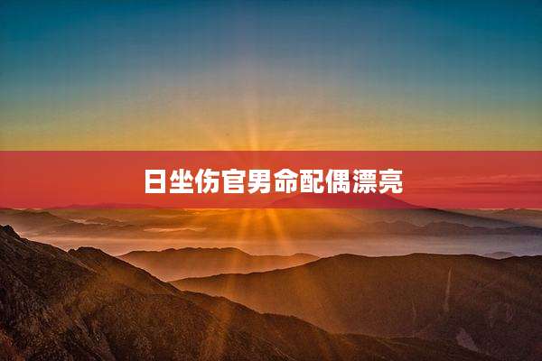 日坐伤官男命配偶漂亮