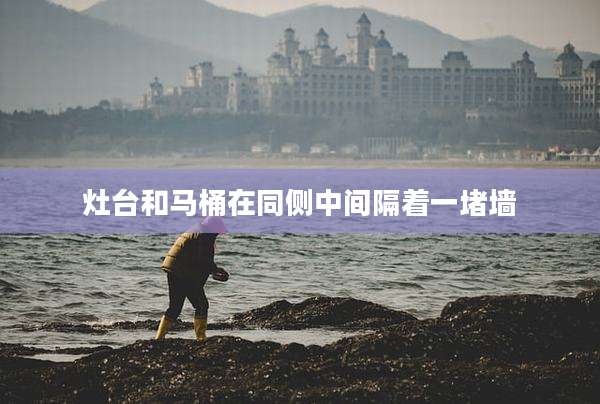 灶台和马桶在同侧中间隔着一堵墙