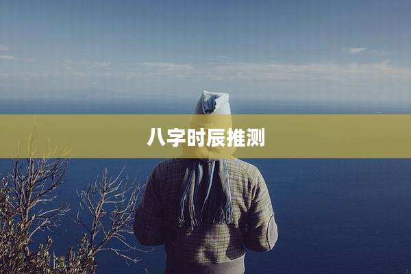 八字时辰推测