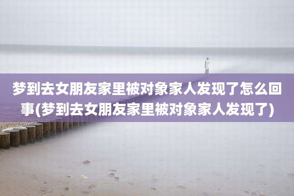 梦到去女朋友家里被对象家人发现了怎么回事(梦到去女朋友家里被对象家人发现了)
