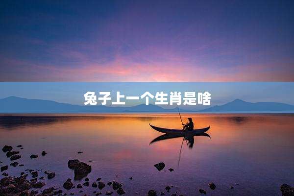 兔子上一个生肖是啥