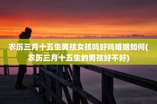 农历三月十五生男孩女孩吗好吗婚姻如何(农历三月十五生的男孩好不好)